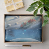 Elegant Christmas tissue paper scene wreath Tissuepapier (Geschenk)