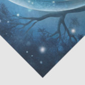 Elegant Christmas tissue paper scene wreath Tissuepapier (Detail)