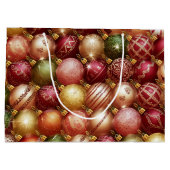 Elegant Christmas Tree Baubles Decorations Holiday Groot Cadeauzakje (Achterkant)