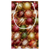 Elegant Christmas Tree Baubles Decorations Holiday Klein Cadeauzakje (Achterkant)