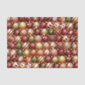 Elegant Christmas Tree Baubles Decorations Holiday Tissuepapier (Voorkant)