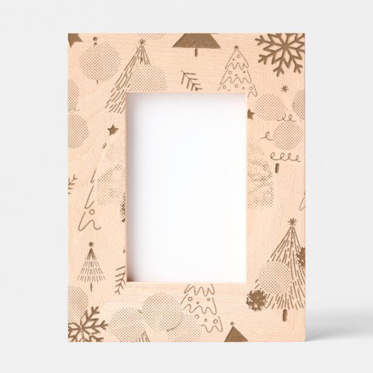 "Elegant Christmas Tree – Festive Holiday Desk Pho Gegraveerde Lijstjes (Voorkant)