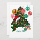 Elegant Christmas Tree Greeting Card | Festive  Feestdagenkaart (Voorkant / Achterkant)