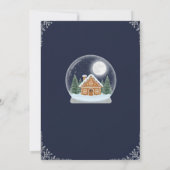 Elegant Christmas Tree Holiday Party Invitation Kaart (Achterkant)