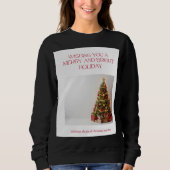 Elegant Christmas Tree Holiday Sweatshirt – Festiv (Voorkant)