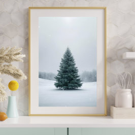 Elegant Christmas Tree Poster
