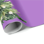 Elegant Christmas Tree & Snowflake Wrapping Paper Cadeaupapier (Rol Hoek)