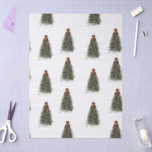 Elegant Christmas Tree Tissue Paper Tissuepapier (Craft)