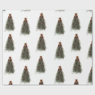 Elegant Christmas Tree Wrapping Paper Cadeaupapier