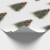 Elegant Christmas Tree Wrapping Paper Cadeaupapier (Hoek)