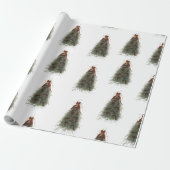Elegant Christmas Tree Wrapping Paper Cadeaupapier (Uitgerold)