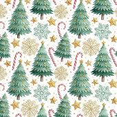 Elegant Christmas Trees Classic Holiday Runner Medium Tafelloper