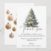 Elegant Christmas Trees – Holiday Season Bedankkaart (Voorkant / Achterkant)