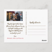 Elegant Christmas Trees Holiday Season Briefkaart (Achterkant)