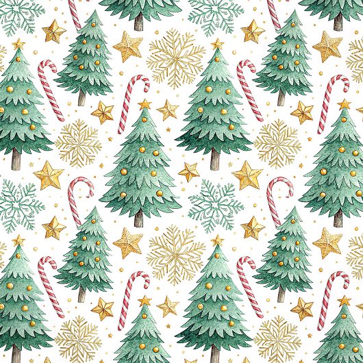 Elegant Christmas trees tablecloth candy cane art Tafelkleed