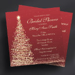 Elegant Christmas Vrijgezellenfeest Red Gold Kaart<br><div class="desc">Overeenkomende producten beschikbaar! Elegant kerst / winter " Vrijgezellenfeest" ontwerp met sprankelende kerstboom rood goud ontwerp en aangepaste tekst. Maak indruk op uw familie en vrienden met dit stijlvolle en moderne ontwerp. Volledig aanpasbaar! Eenvoudig te gebruiken en te personaliseren. Bestel vandaag nog!</div>