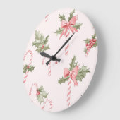 Elegant Christmas Wall Clock – Festive Winter Time Grote Klok (Hoek)