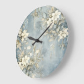 Elegant Christmas Wall Clock – Festive Winter Time Grote Klok (Hoek)