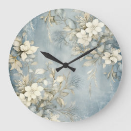 Elegant Christmas Wall Clock – Festive Winter Time Grote Klok