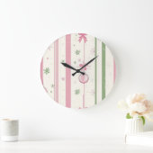 Elegant Christmas Wall Clock – Festive Winter Time Grote Klok (Huis)