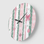 Elegant Christmas Wall Clock – Festive Winter Time Grote Klok (Hoek)