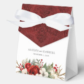 Elegant Christmas Winter Floral Bedankdoosjes (Voorkant)