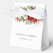 Elegant Christmas Winter Floral Bedankdoosjes (Voorkant)