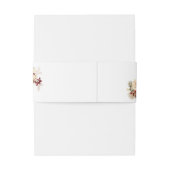 Elegant Christmas Winter Floral Uitnodigingen Wikkel (Achterkant Voorbeeld)