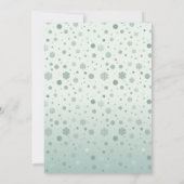 Elegant Christmas Winter Wedding Kaart (Achterkant)