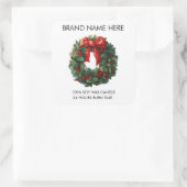 Elegant Christmas Wreath | Candle Labels (Tas)