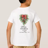 Elegant Christmas Wreath Holiday T-shirt (Achterkant)
