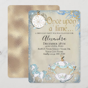 Elegant Cinderella Fairy Tale Theme Kaart