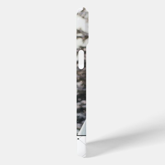 Elegant Circle Monogram Case-Mate iPhone Case (Achterkant / Rechts)