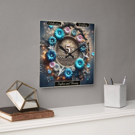 Elegant Circle: vijf liefdevolle jaren vieren Vierkante Klok (Kantoor)