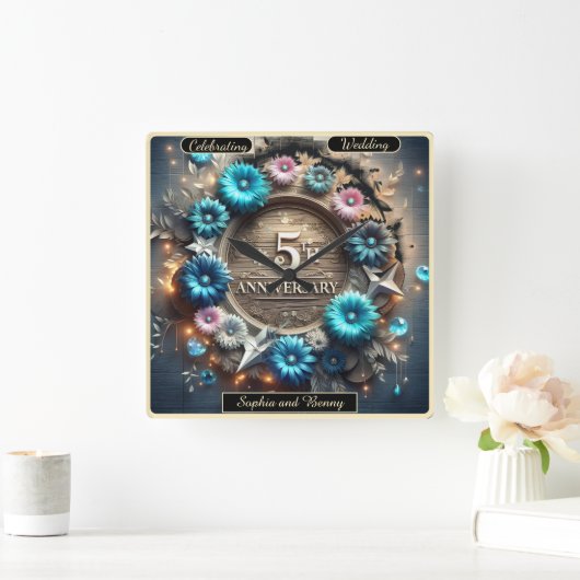 Elegant Circle: vijf liefdevolle jaren vieren Vierkante Klok (Huis)