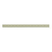 Elegant Circles over Sage Green Ribbon Grosgrain Lint (Voorkant)