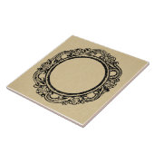  Elegant Circulair Lijst AANGEPAST TEKST TOEVOEGEN Tegeltje (Zijkant)