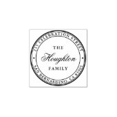 Elegant circulair retouradres rubberstempel (Afrduk)