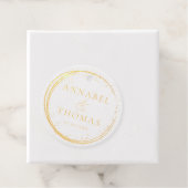 Elegant, Cirkel, Bruiloften Bedankjes Labels (Met doos)