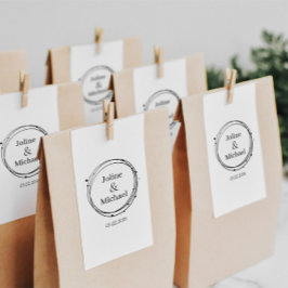 Elegant, Cirkel, Bruiloften Rubberstempel