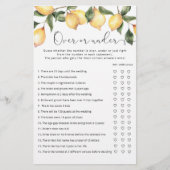 Elegant citroen, van of onder vrijgezellenfeest (Voorkant)