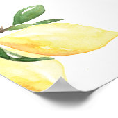 Elegant citroen Vrijgezellenfeest Welkom Poster (Hoek)