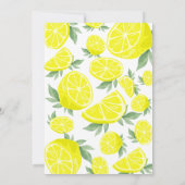 Elegant citroenen Baby shower Kaart (Achterkant)