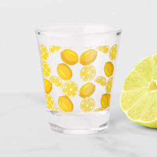 Elegant citroenpatroon shot glas