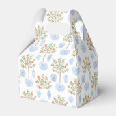 Elegant Citrus Blue White China Weddenschap Bedank Bedankdoosjes (Achterkant)