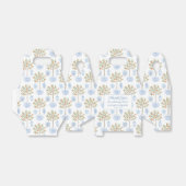 Elegant Citrus Blue White China Weddenschap Bedank Bedankdoosjes (Uitgevouwen)