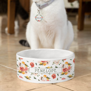 Elegant Citrus Botanical   Monogram Voerbakje