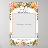 Elegant Citrus Botanische Vrijgezellenfeest Foto P Poster (Voorkant)