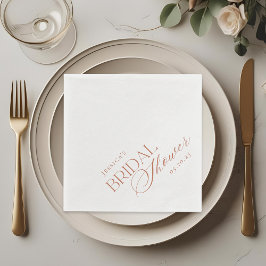 Elegant Citrus Floral Vrijgezellenfeest Servet