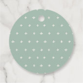 Elegant Citrus Oranje Botanical Boho Wedding Bedankjes Labels (Achterkant)